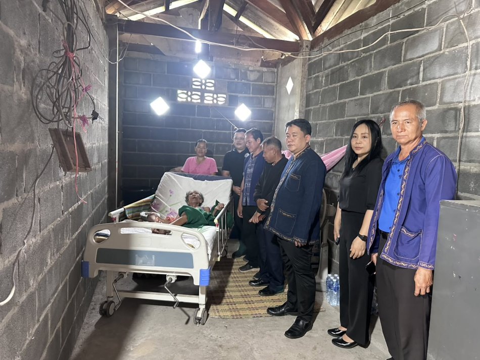 ออกพื้นที่ตรวจเยี่ยมผู้ประสบปัญหาทางสังคมกรณีฉุกเฉิน ในเขตตำบลหนองแคน 